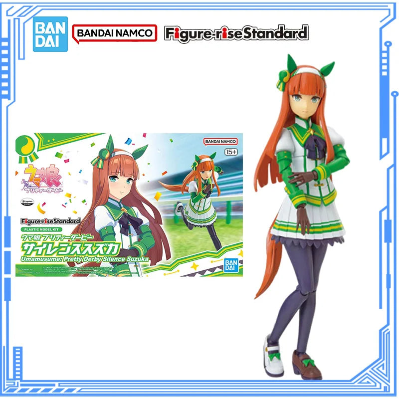 Bandai Genuine Pretty Derby Model Kit Figure-rise Standard Silence Suzuka Action Figure Collection Model for Boys Toys Gifts
