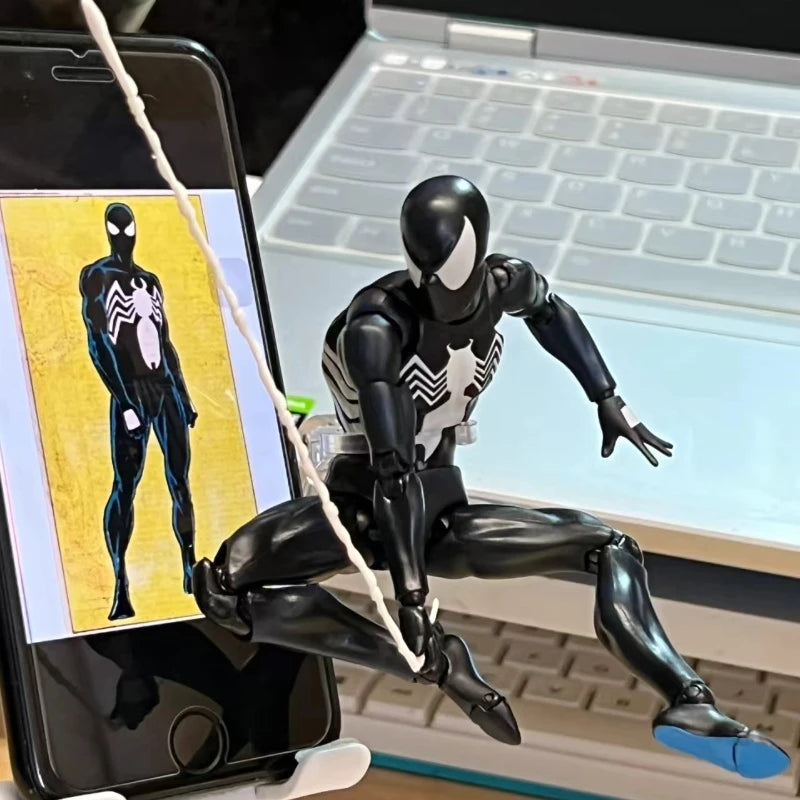 In Stock Spiderman Symbiote Vemon Action Figure Spiderman Mafex 147 Spider Man Figurine Figura Collectible Model Gift