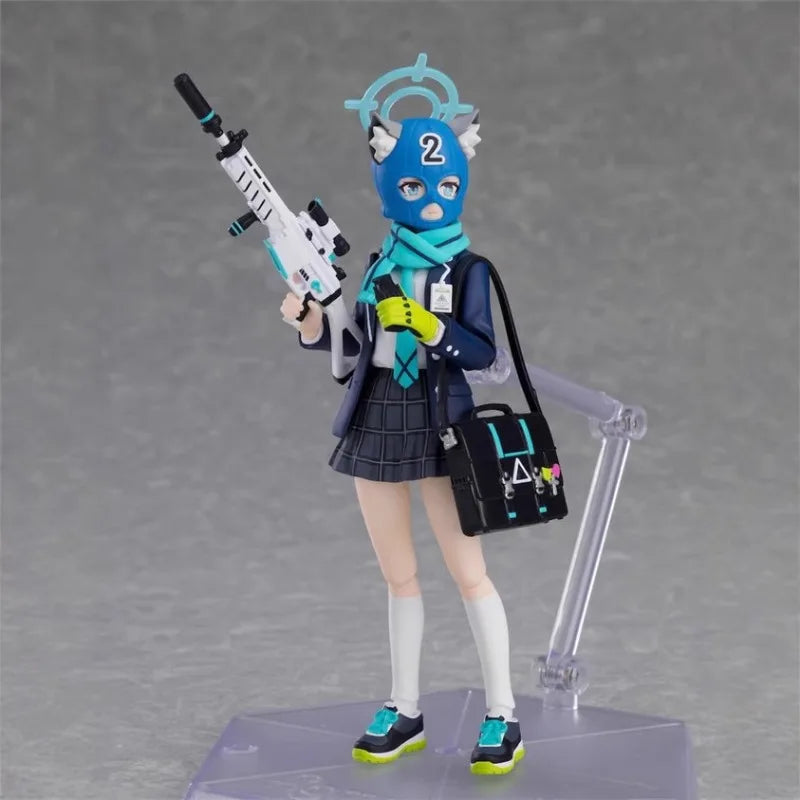 Auf Lager: Blue Archive Sunaookami Shiroko Figma 14,5 cm KO Ver. Actionfigur, Anime-Modell, Spielzeugpuppe, Dekoration, Sammlerstück