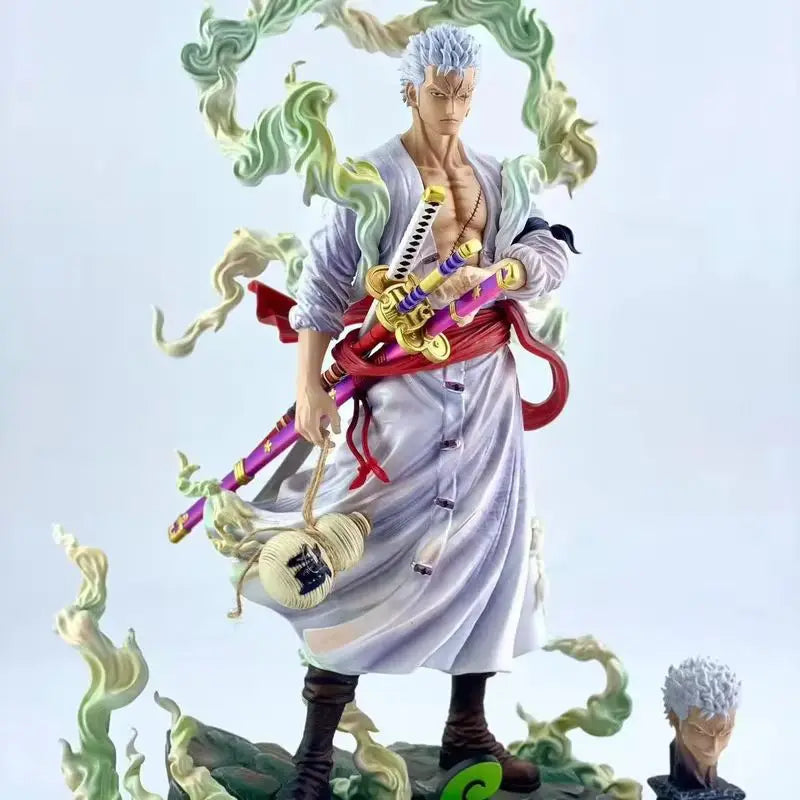 Anime One Piece Statue Nika Form Battle Figure Model Nika Zoro Action Statue Toy Doll Collection Children Birthday Gift Decorate