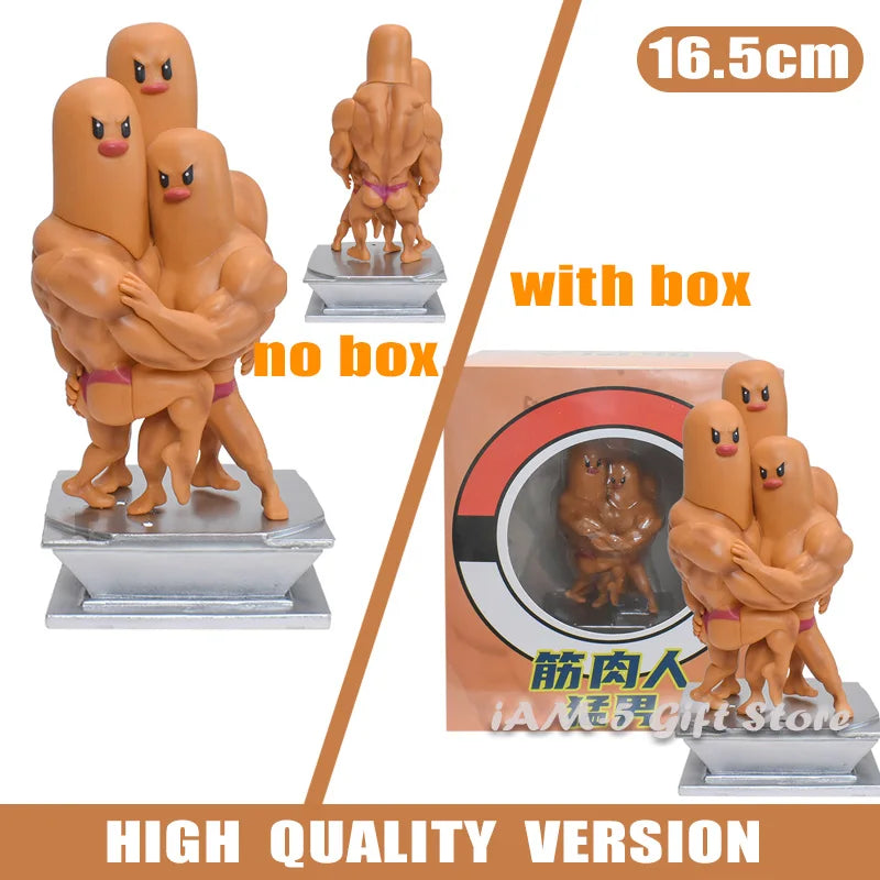 Pokemon Spielzeug GYM Figuren Cartoon Fitness Muskelmann Actionfigur Charmander Bulbasuar Squirtle Gengar Fit Modell Anime Spielzeug