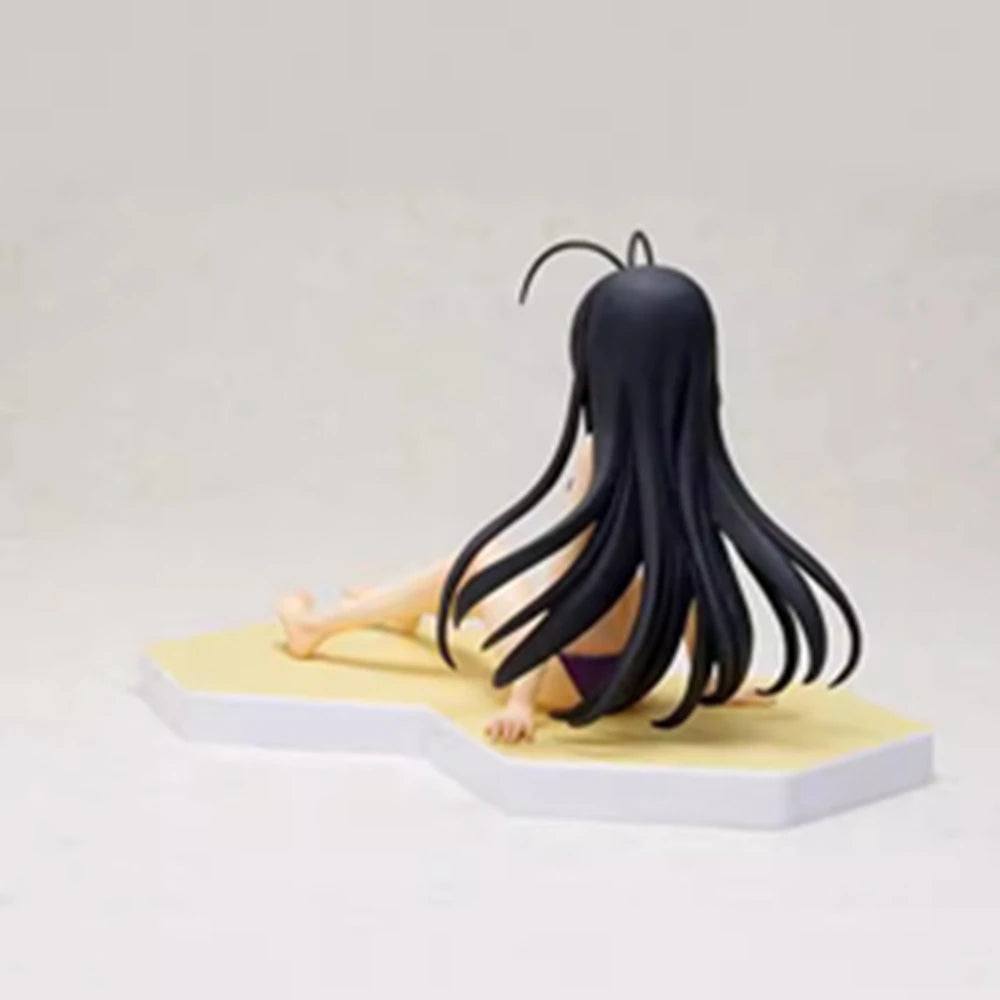 8,5 CM Anime Accel World Kuroyuki hime Figur Beach Queens 1/10 Badeanzug Sitzend Modell Spielzeug Geschenk Puppensammlung Actionfigur PVC