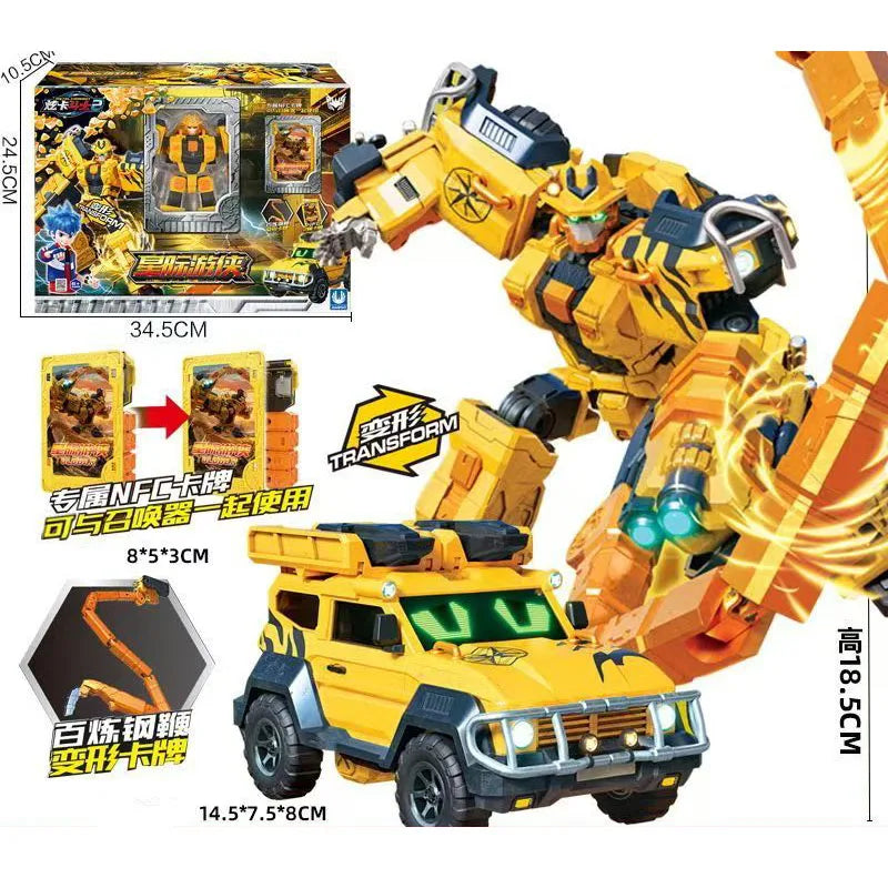 Metal Cardbot S Season2 SKY GALLOP Transforming Robot Plane Car Card Toys Action Figure Transformation Model Children Gift 2025
