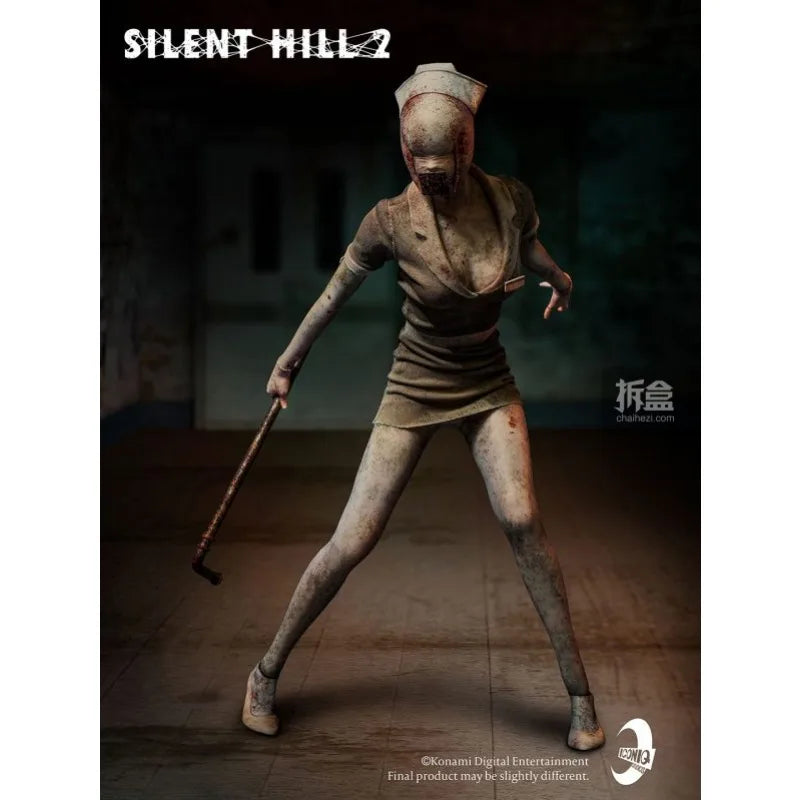 ICONIQ STUDIO Original Silent Hill 2 Bubble Head Nurse Triangle Head 1/6 Mobile Doll Halloween Model Mobile Woman Doll Model