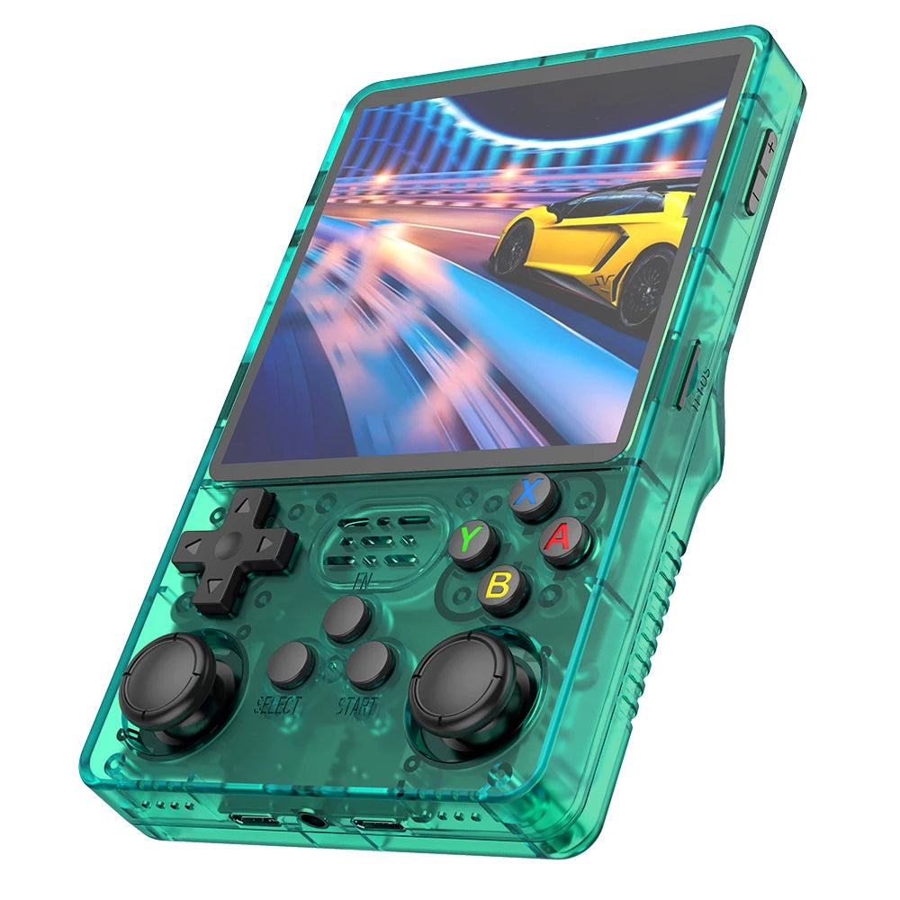 R36 Plus Retro Handheld Game Console Linux 64-bit System 4" IPS Screen RK3326