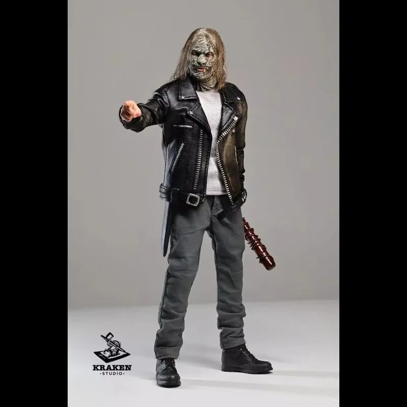 In Stock Kraken Studio The Walking Dead Whisperers Negan 1/12 Scale Action Figure Anime Model Trendy Toys Desktop Collectibles