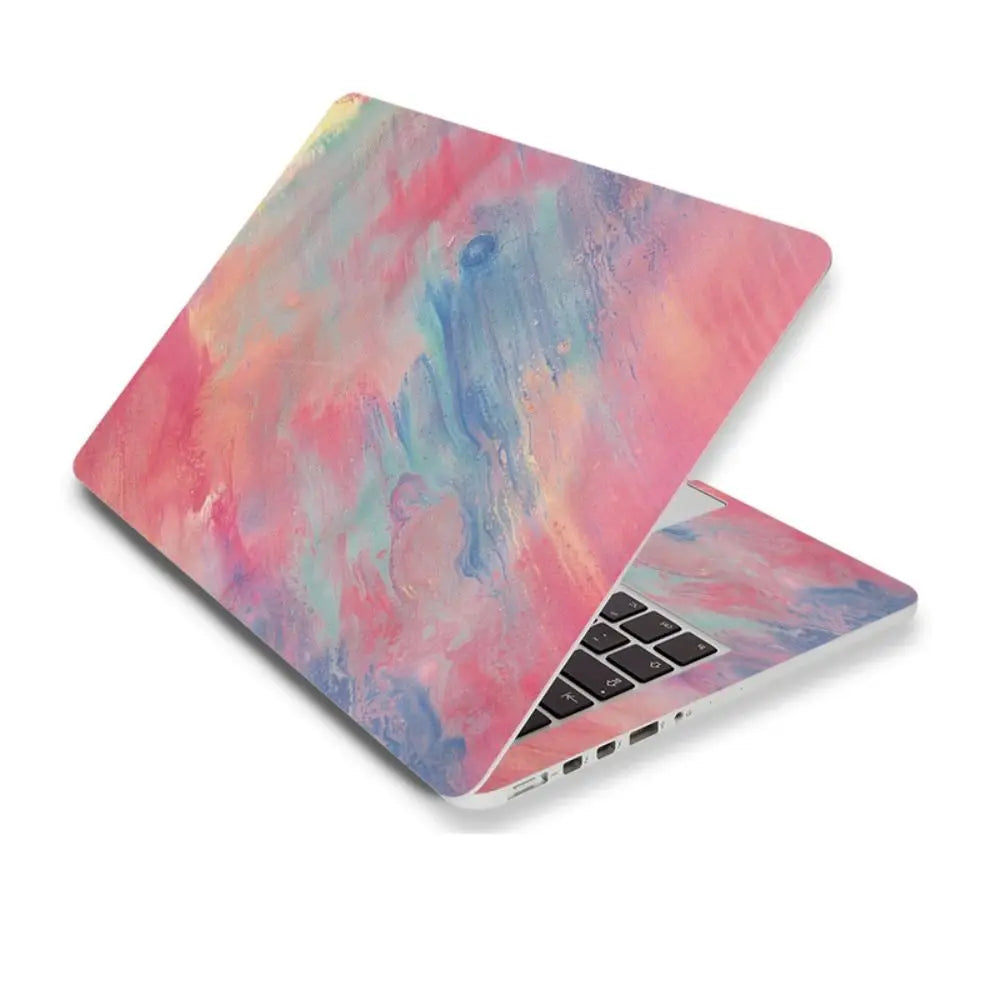15 inch DIY Laptop Stickers Skins A+C Side Waterproof Laptop Decor Vent Holes PVC for Macbook /HP / Dell / Lenovo / Acer / ASUS