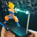 Dragon Ball Son Goku Светлинна лампа Модел Kakarotto Kamehameha Wave Магнитен орнамент Аниме Фигурка Колекционерски подарък