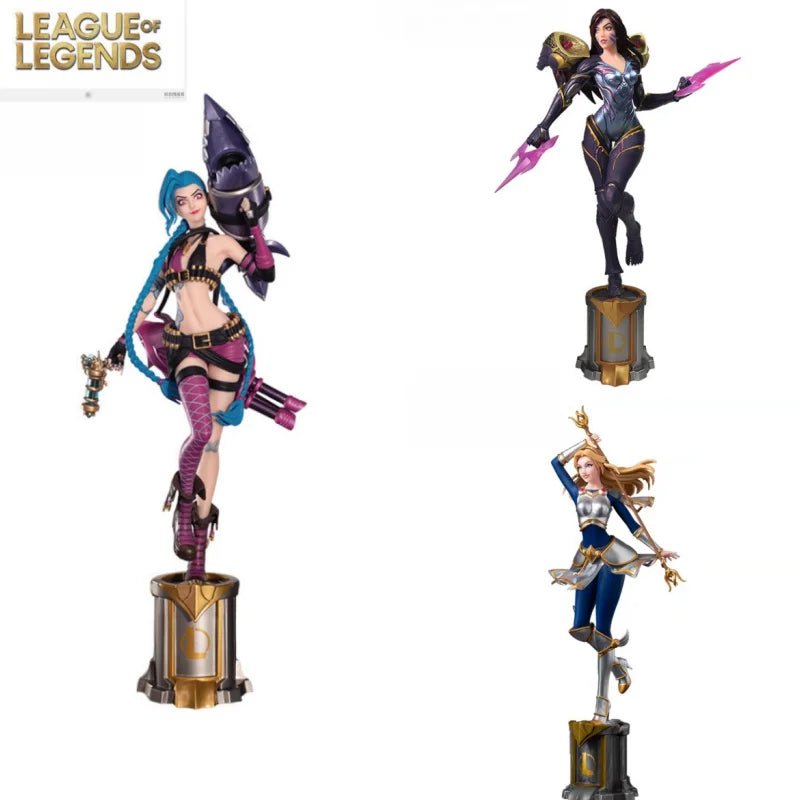 League Of Legends Jinx 3d Pen Anime Figurine Official Authentic Game Periphery Desk Decoration Ornament Toys Birthday Kids Gifts