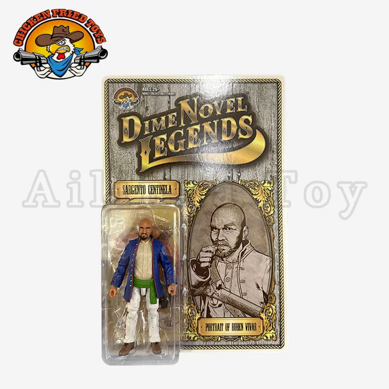 Chicken Fried Toys 1/18 3.75inch Action Figure Dime Novel Legends EL General Sargento Centinela Collection For Gift
