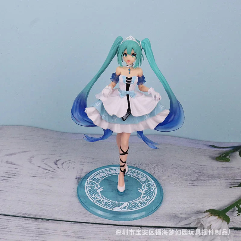 2023 New Anime Hatsune Miku Virtual Singer Manga Figurines Cinderella Hatsune Miku Pvc Action Figure Kawaii Model New Year Gift