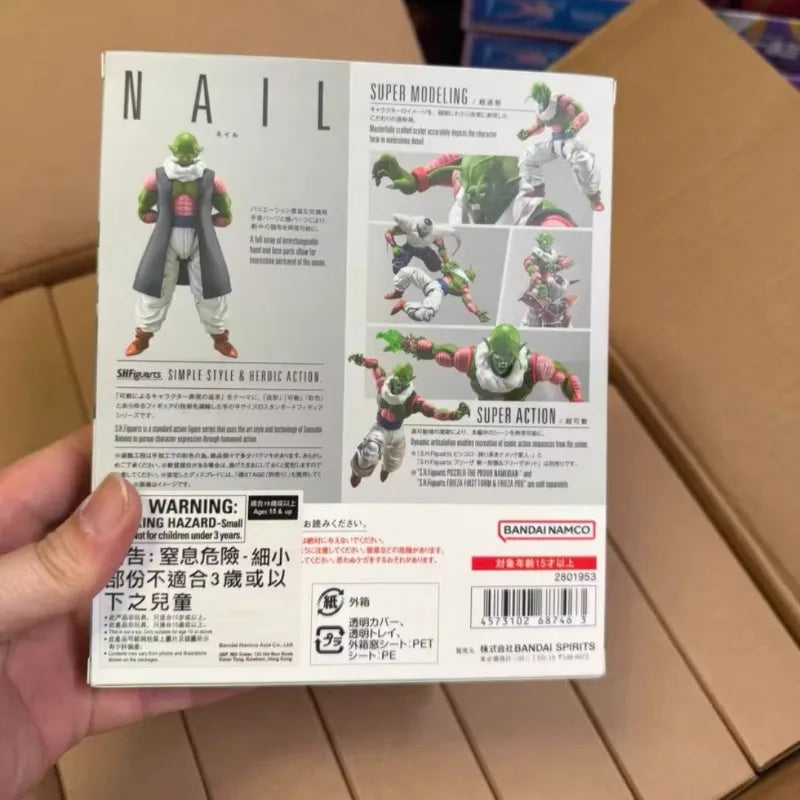 In Stock Bandai S.H.Figuarts Dragon Ball Z NAIL Model Kit Anime Action Fighter Finished Model Gift for Children
