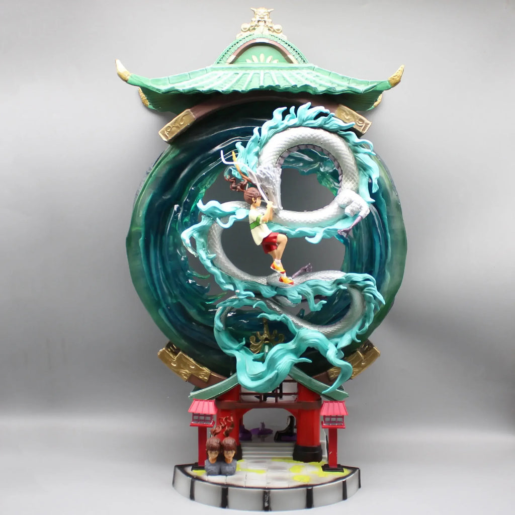 Chihiros Anime Figur 55cm Ogino Chihiro Cartoon Anime Peripheriemodell Pvc Gk Statue Figurine Sammlung Puppe Decora Spielzeug