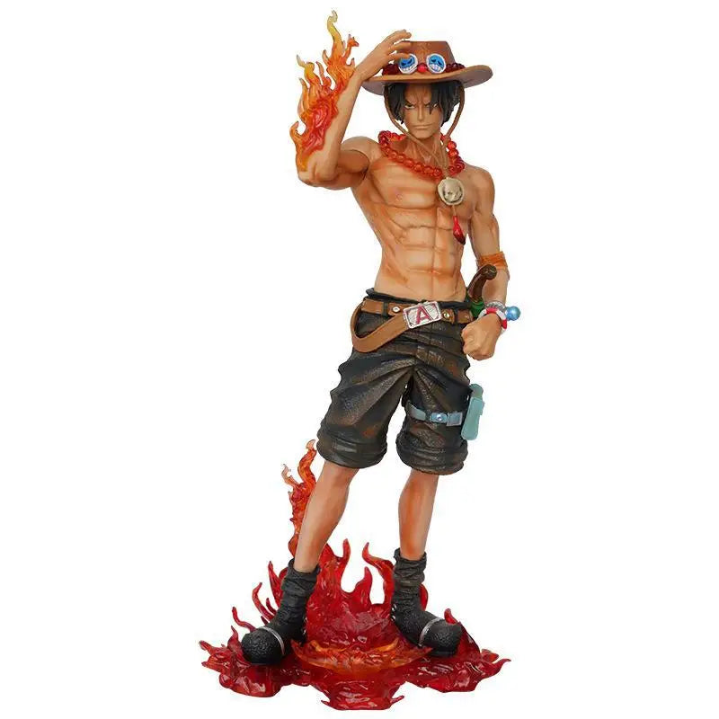 23cm Anime One Piece Figure Ace Action Figurine Statue PVC Collectible Statue Doll Model Decoration Toys Birthday Gifts