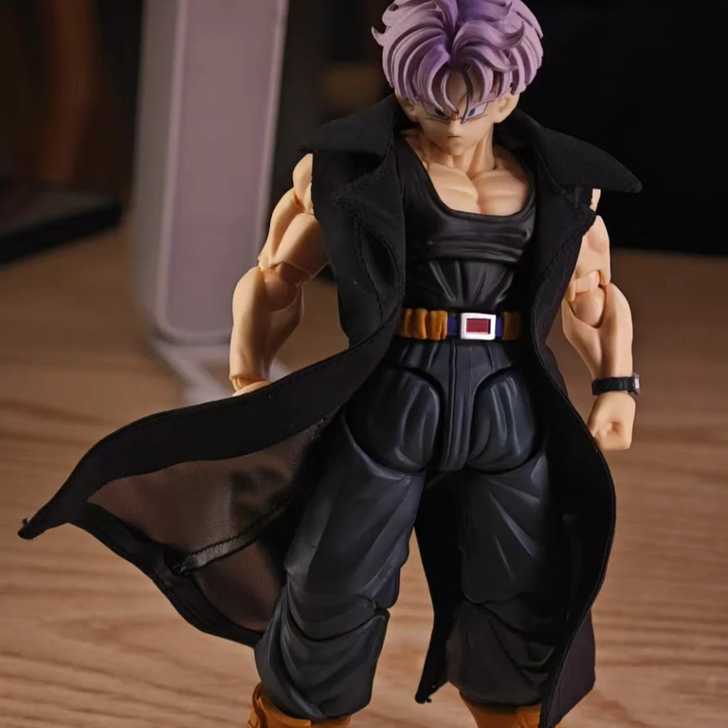 Dragon Ball Super Anime Shf Torankusu Handmade Long windbreaker Clothes Built In Iron Wire Is Suitable for 1/12 Humanoid Toys