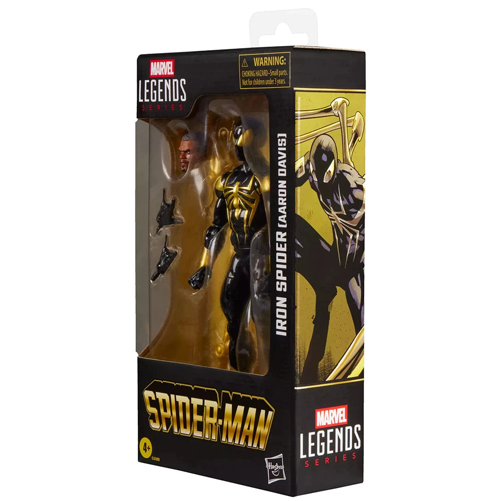 Original NEW Hasbro Marvel Legends Series Avengers Iron Spider (Aaron Davis) 15cm Spider-Man Anime Action Figure Model Toys
