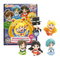 6Pcs/1Set Anime Sailor Moon Tsukino Usagi Cat Dressing Set Mizuno Ami Toy Desktop Ornament Kino Makoto Action Figure PVC 4CM