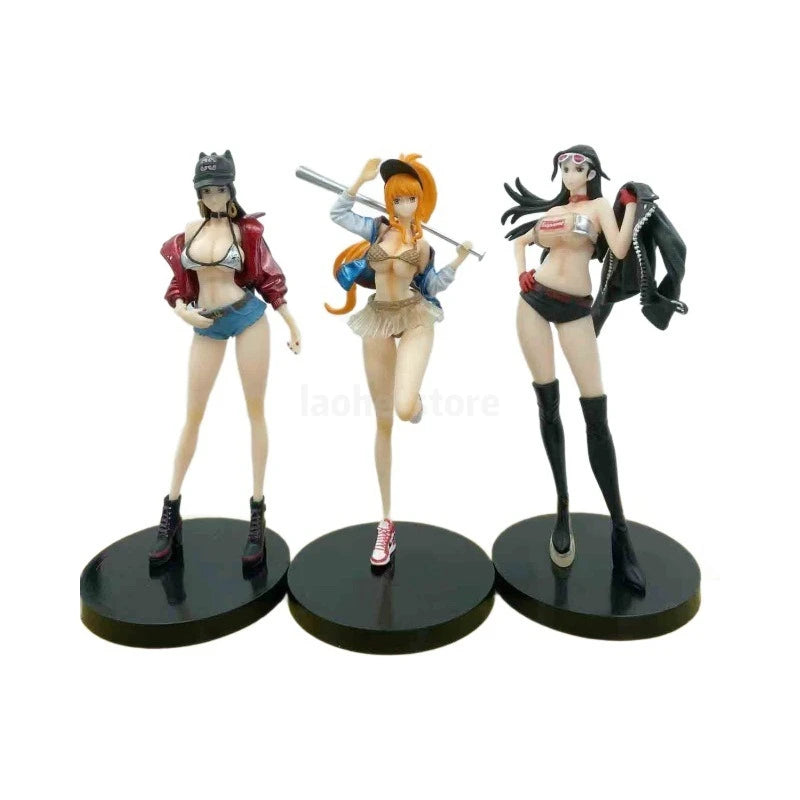 One Piece Boa Hancock Nico Robin Nami Anime Figur Schönes Mädchen Manga Statue Action Figur Sammlermodell Spielzeug