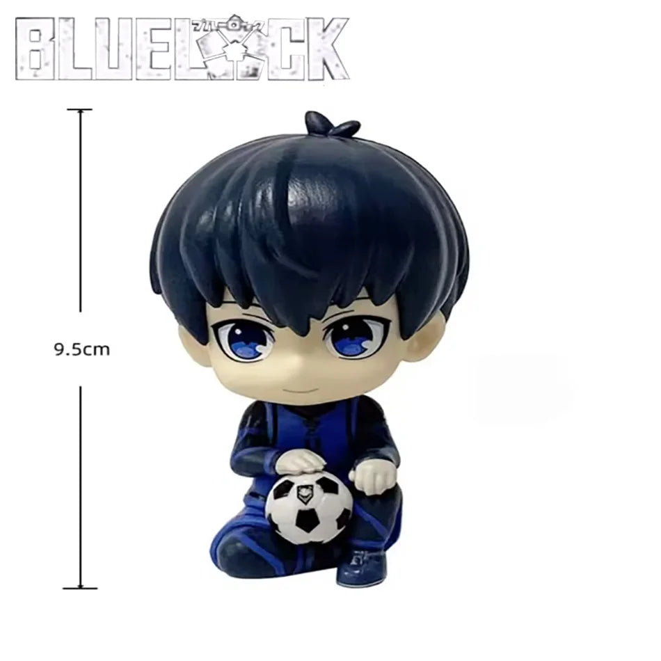 9CM Blue Lock Anime Figure Q Version Nagi Seishirou Action Figure Kawaii Isagi Yoichi Figurine PVC Collection Model Doll Toy