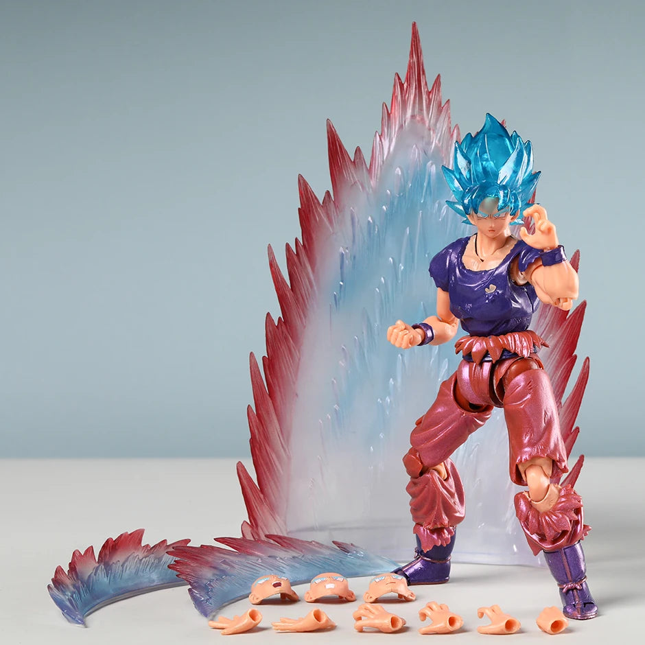 DragonBall Shining Soul Blau Goku Kaio Ken Sammlung Actionfigur PVC Modell Figurals
