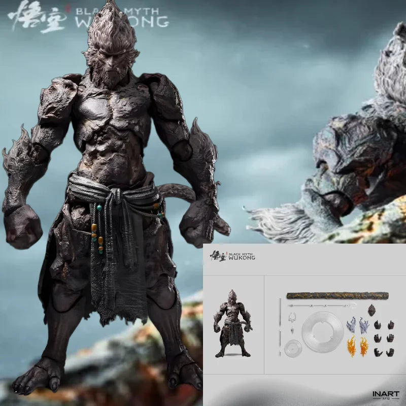 IN STOCK INART Studio Black Myth 1/12 Black Wukong Stone Ape Movable Figure Doll MAG G0004 WUKONG Figures Decora Desk ToysGifts