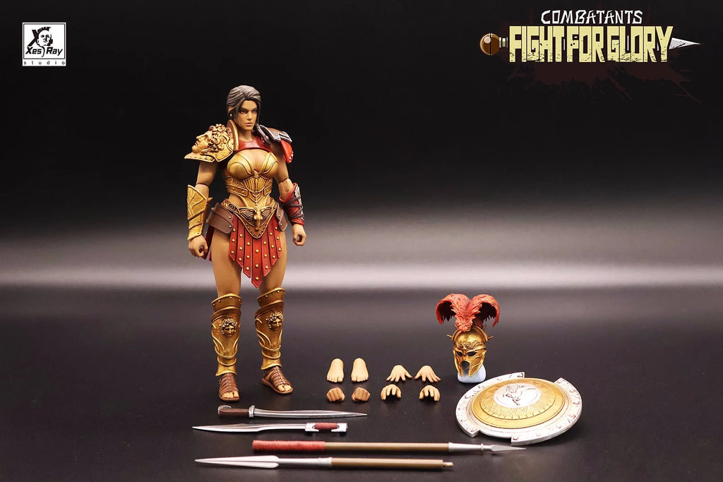 New 2025 Xesray Fight For Glory 1/12 Action Figure Combatants Event Gold Hildr Anime Model Collectible Figure Ornaments In Stock