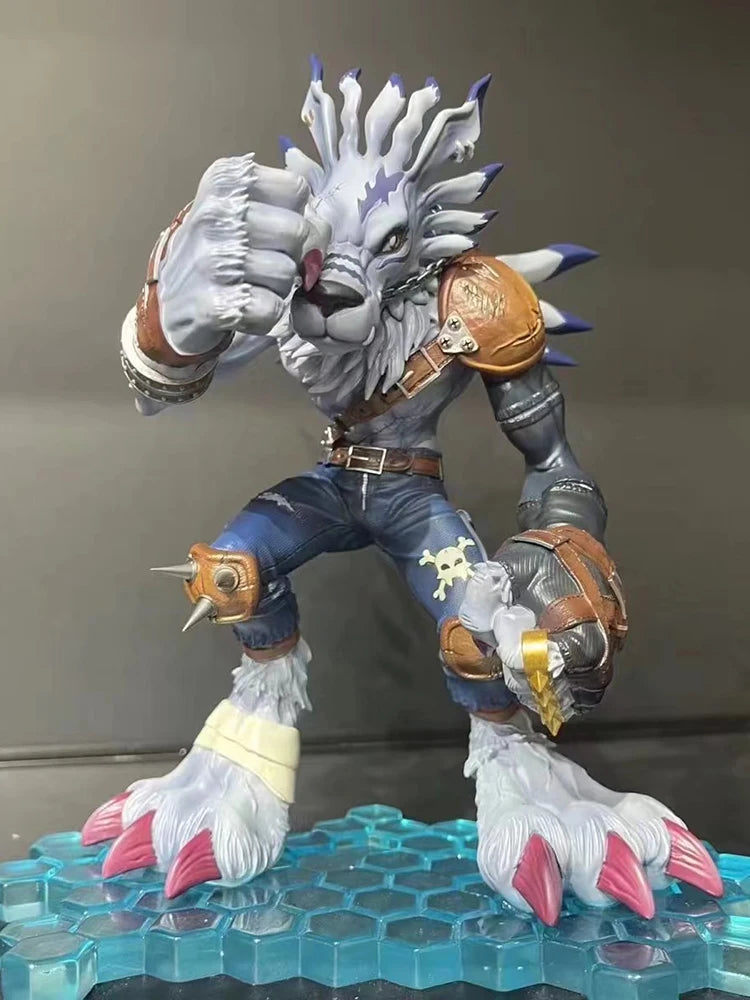 new Bandai Digimon Adventure Were Garurumon Metal Greymon PVC Anime Figure Model Collecile Action Toys gifts