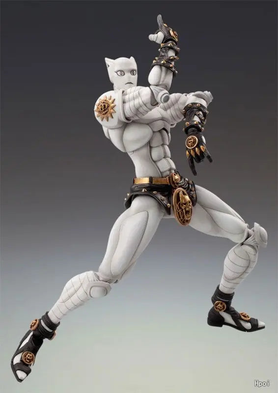 Medicos Super Action Statue Killer Queen JoJo Part 4 16cm Articulated Figure with Stray Cat Base Gifts Toys Model Original