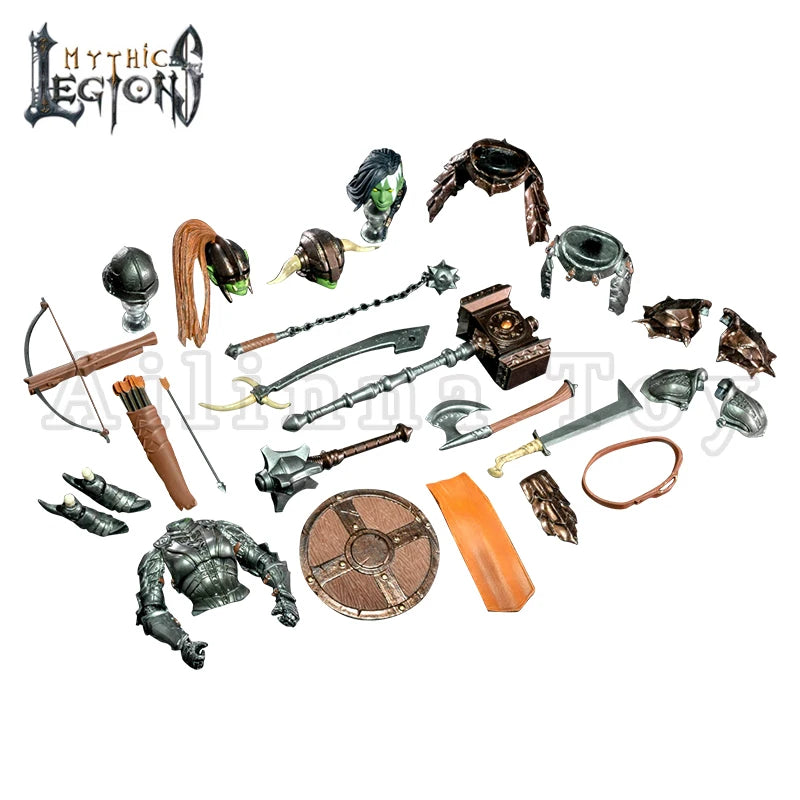 Four Horsemen Studio Mythic Legions 1/12 6inches Action Figure Deluxe Female Orc Builder Ver 2.0 Anime Model Toy