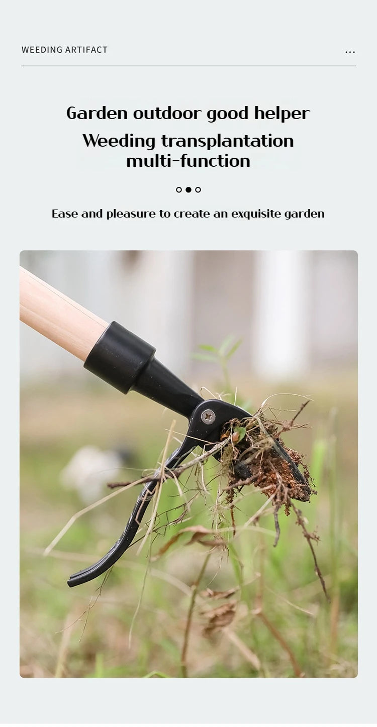 Portable standing weeder, manual weeding/pulling/rooting/garden hand tools, single weeder without pole