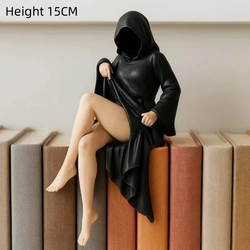 Halloween Statues Tabletop Figurine Women Sitting Figure Ornaments Decorations Shelf Furniture For Bedroom Livingroom Home