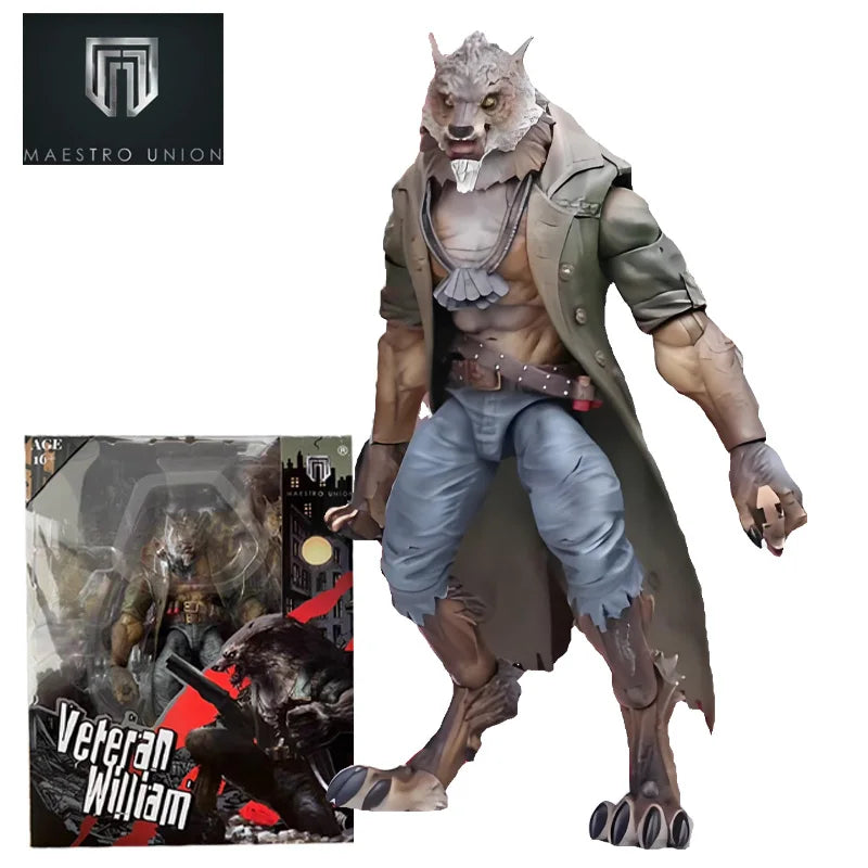 Maestro Union Original Fury Planet Series Werewolf Veteran William Action Figure Model Toys Model Handsome Model Boy's Gift