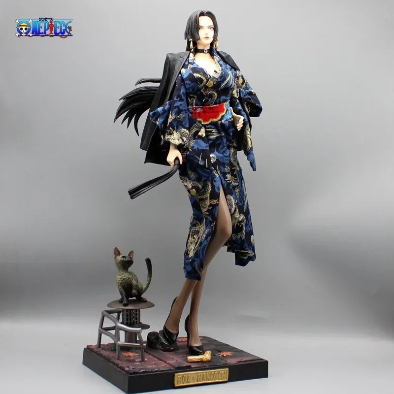 One Piece Anime Figure, Uta Kimono Upgrade, Boa Hancock, Boutique Model, Grande scène de bureau décorative,Haute qualité, 46cm