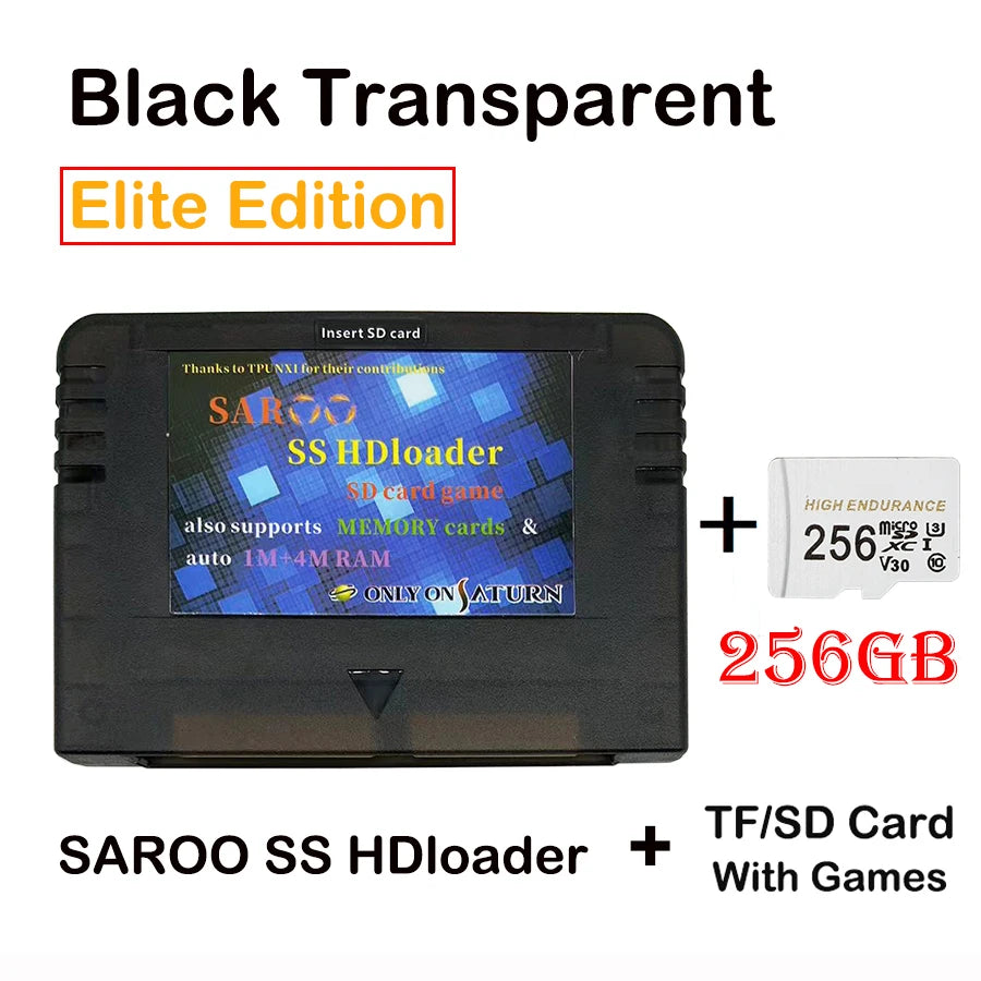 2025 Newest V0.7 SAROO SS HDloader Game Reader Cartridge Card Support SD TF Menory Cards Play Games Without CD for Saturn System