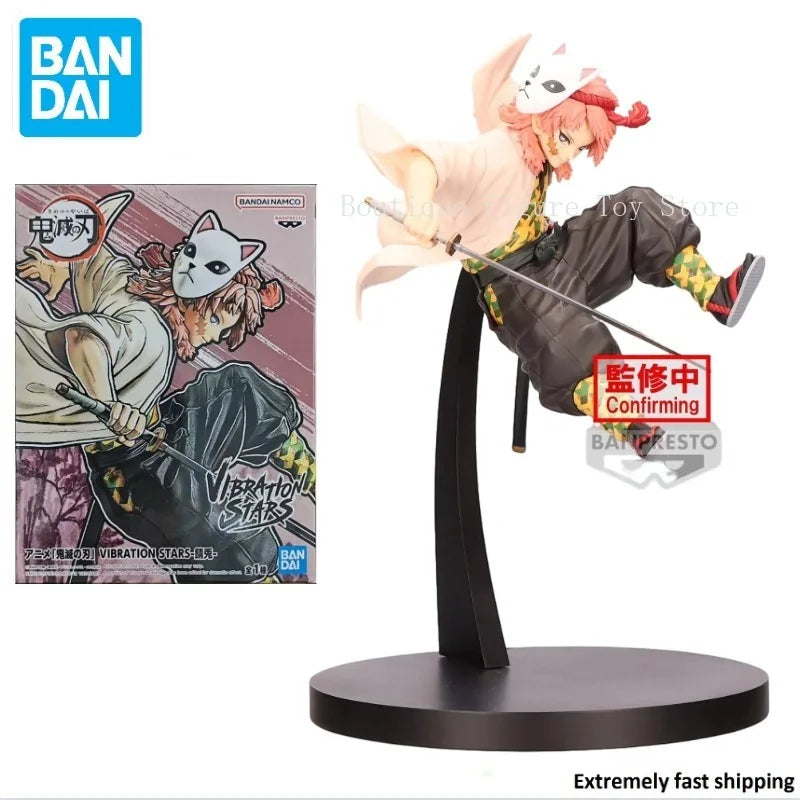 В наличност BANDAI Оригинална фигурка на Demon Slayer BANPRESTO VIBRATION STARS Sabito, модел, подарък, колекция