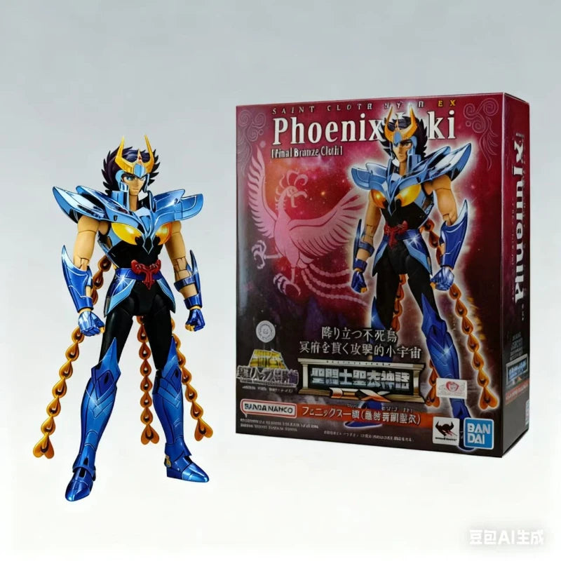 Bandai Original Holy Cloth Myth Animation Character Phoenix Ikki Action Figure Toy Children's Gift Collection Model Ornament