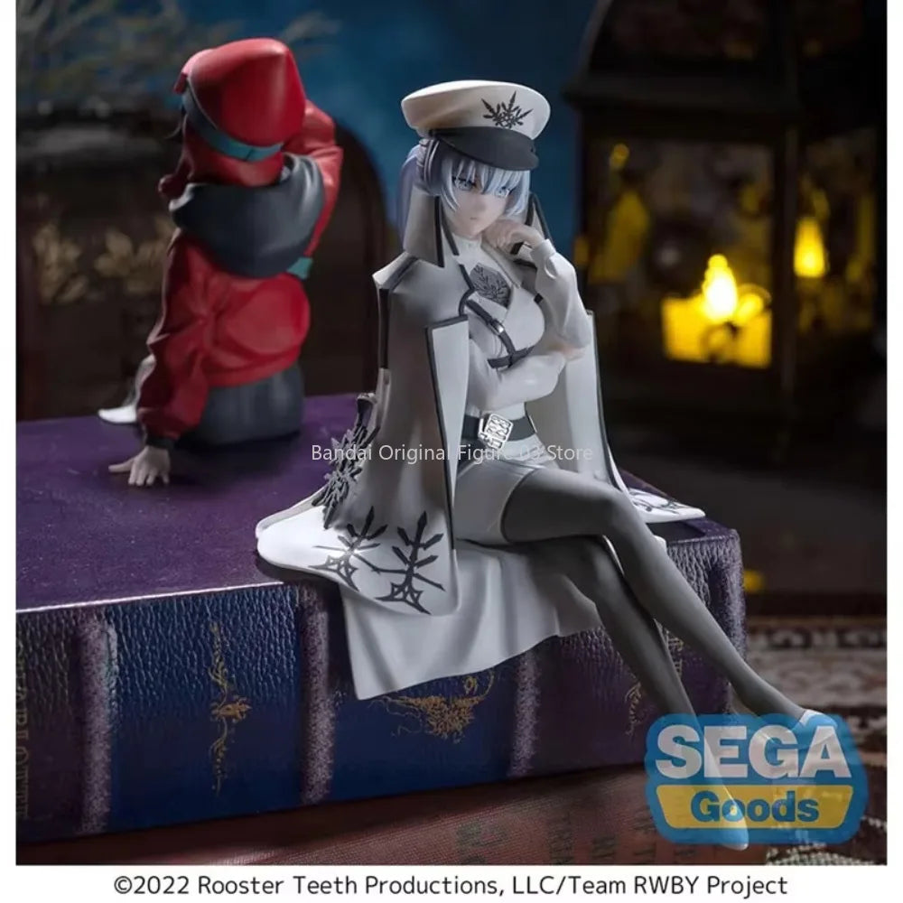 SEGA Original RWBY Ruby Rose Weiss Schnee Anime Character Model Ornament Collection Figure Kids Toy Christmas Birthday Gift