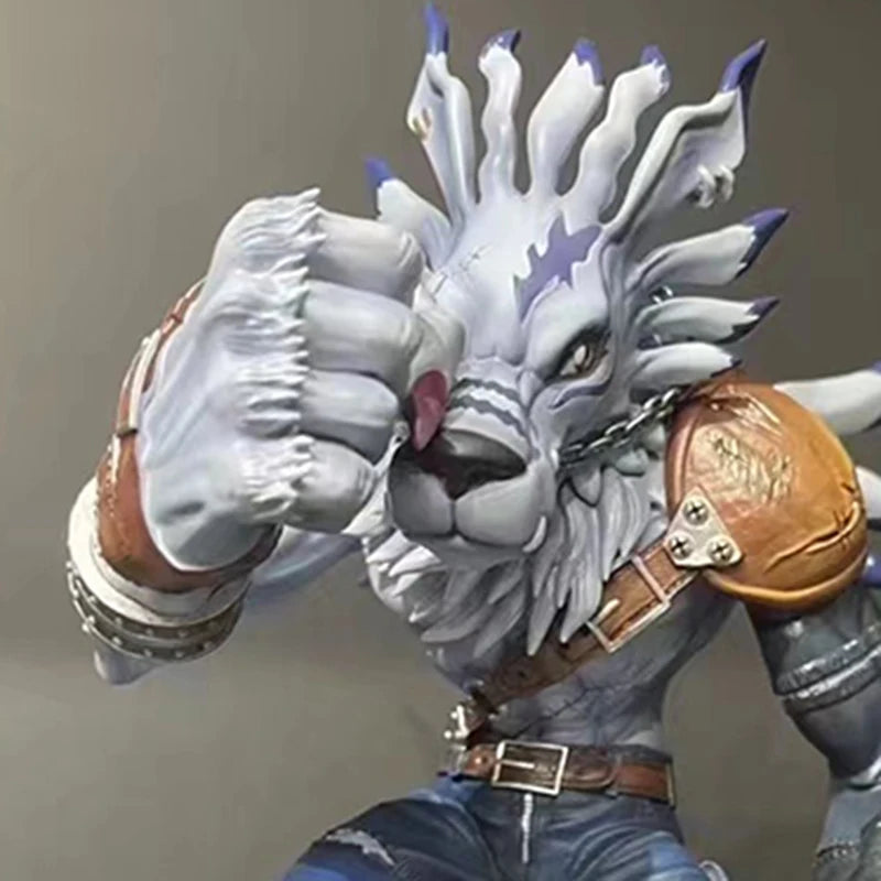 new Bandai Digimon Adventure Were Garurumon Metal Greymon PVC Anime Figure Model Collecile Action Toys gifts