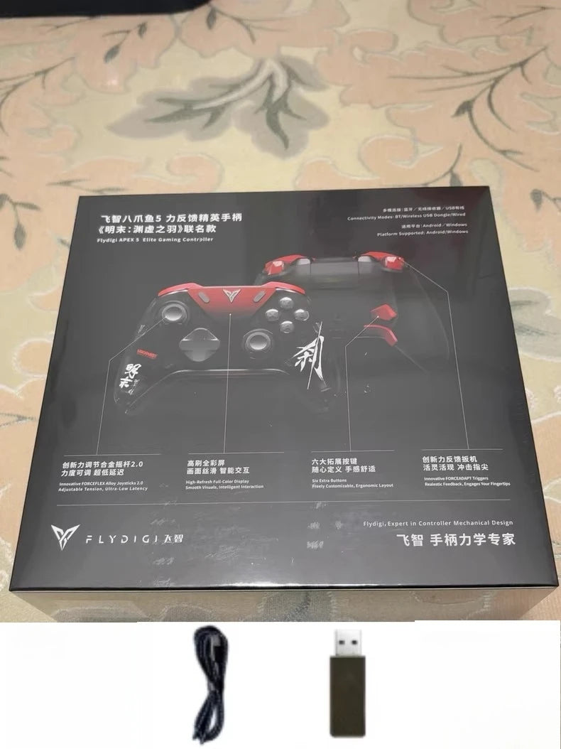 Salesl Flydigi  Apex 5 WUCHANG  Fallen Feathers  Limited 3-Mode Game Controller RGB Light Strip Color Interactive Display PC NS