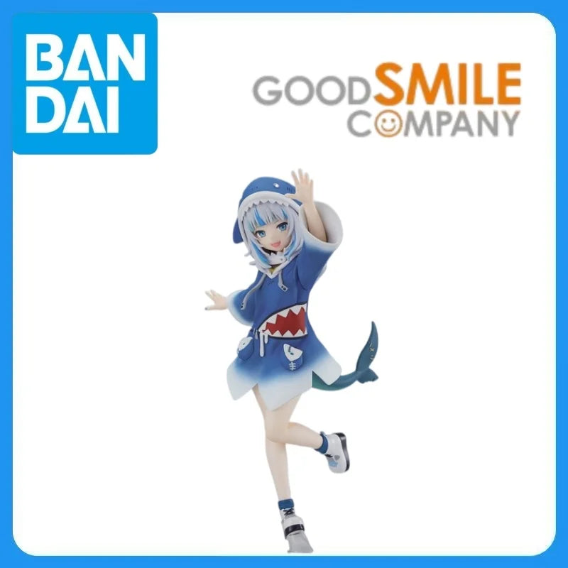 In Stock Genuine Good Smile Company Hololive Gawr Gura Pop Up Parade Kawaii Anime Figure Garage Kit Anime Cartoon Model Toys