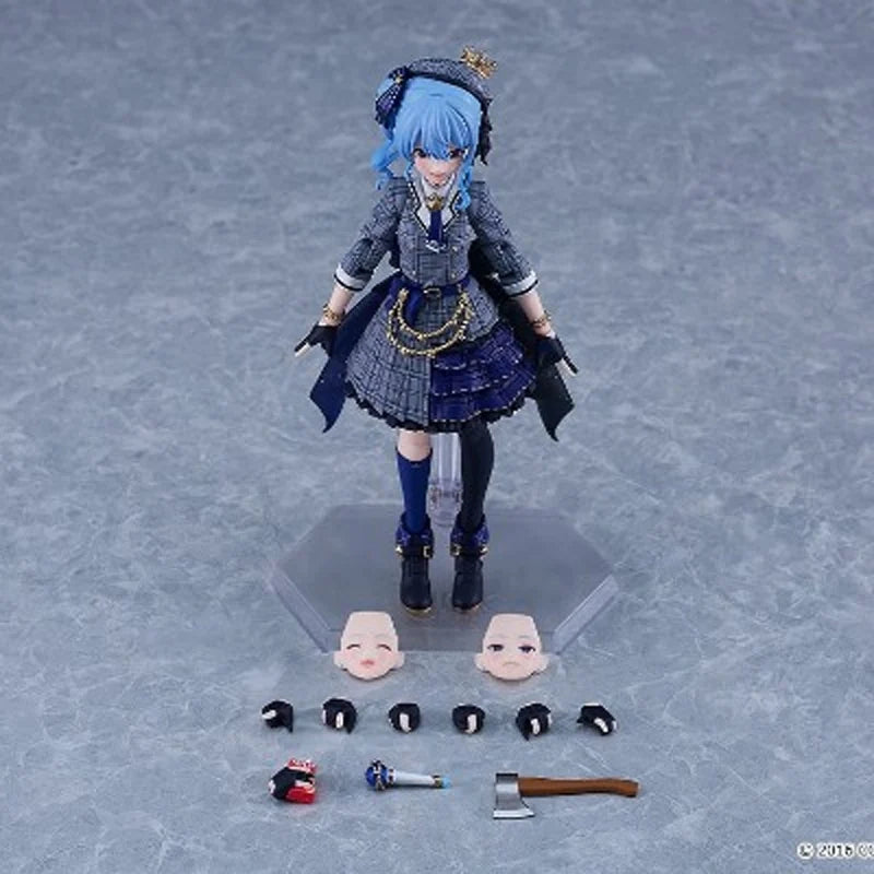 GSC Original Figma  Hololive Hoshimachi Suisei Anime Action Figures Toys for Boys Christmas Gift Collectible Model Ornaments
