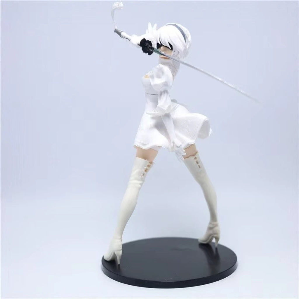 18CM Аниме NieR: Automata - YoRHa No. 2 Type B - Версия 2.0 Премиум Чоконосе Модел Играчка Кукла Екшън Фигурка