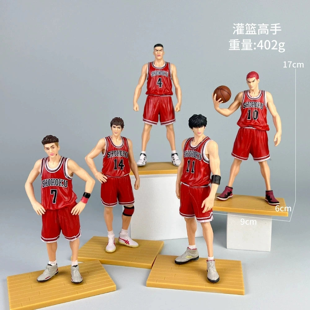 Slam Dunk Anime GK Shohoku Team Stehende Haltung Sakuragi Hanamichi Ryukawa Ahorn Mitsui Shou Handgefertigtes Modell Manga Statue Modell