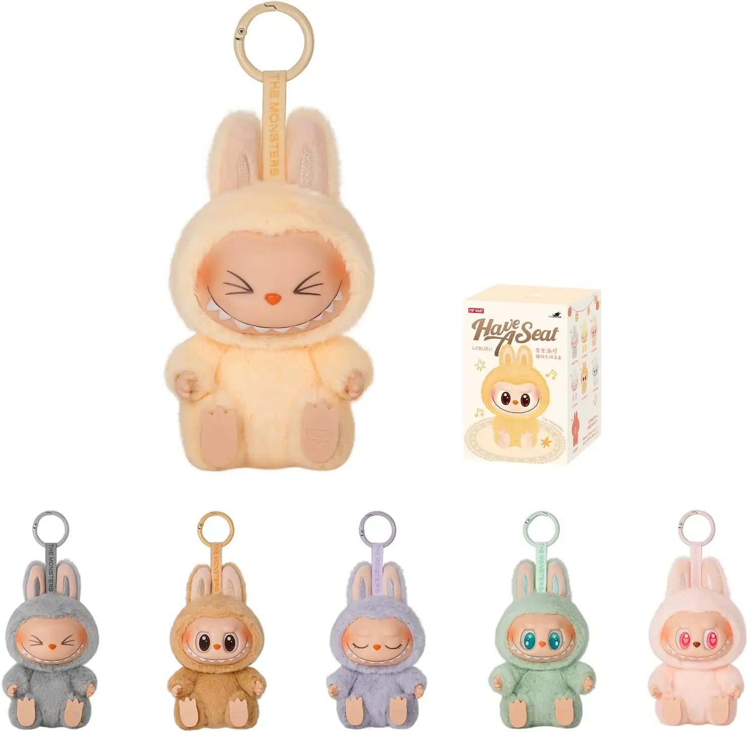 POP MART Labubu Puppe „Die Monster haben Platz“ Überraschungsbox mit zufälliger Vinylfigur, süßes Sammlerplüschtier, Geschenk, Schreibtischdeko für Fans