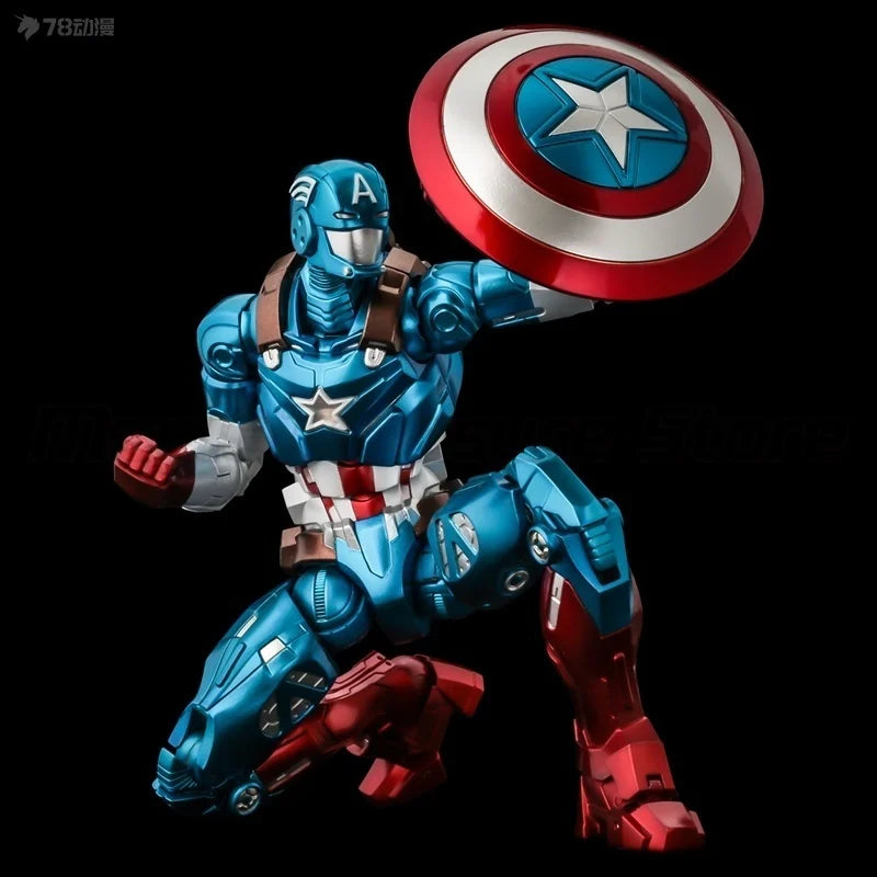 【MT】Sentinel Marvel Fighting Armor Marvel Series Captain America Steven Rogers Movable Anime Model Anime Figure