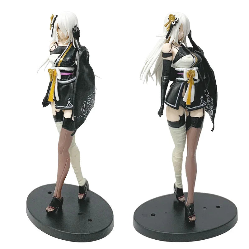 22CM Anime Game NieR:Automata Ver1.1a Figure Pod 042 YoRHa No. 2 Type B J 1/8 Scene kimono Model Toy Doll Aciton Figure PVC
