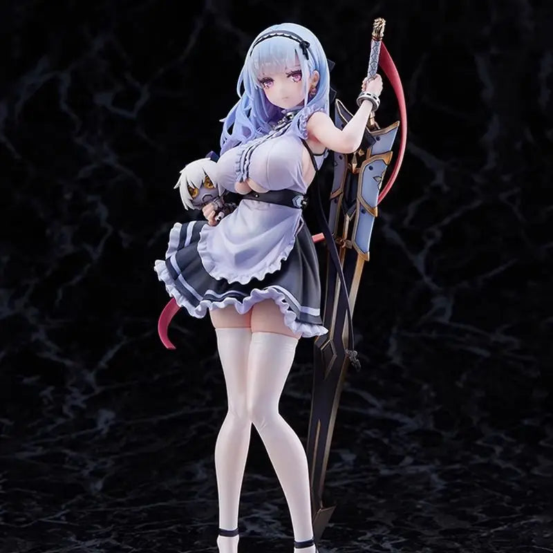 23см Аниме Gam Azur Lane Dido Фигура 1/7 Тежка броня Ver Maid Dress Up Stand Модел Играчка Кукла Екшън Фигурка Настолен орнамент Подарък