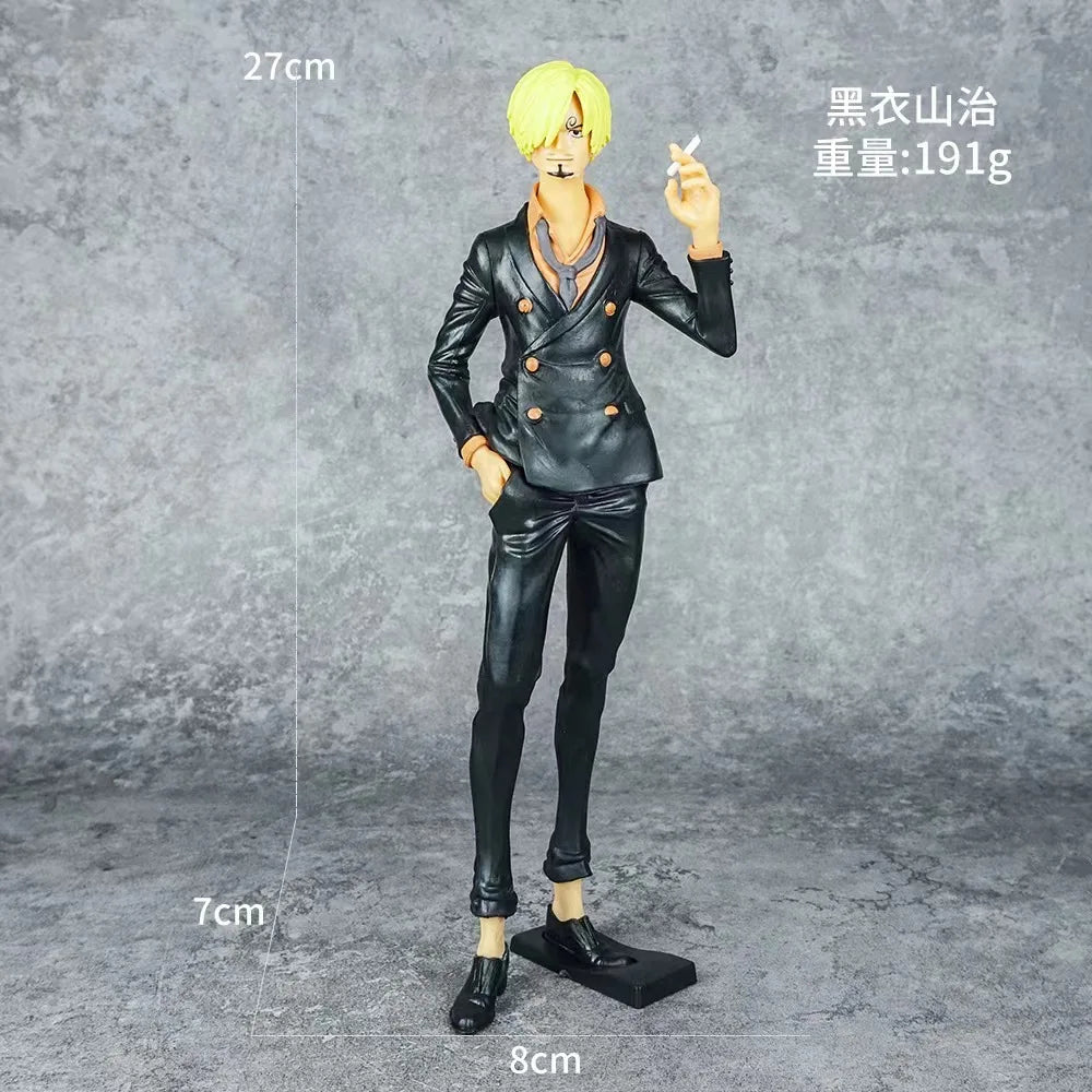 One Piece Anime Figurine Ros Luffy Roronoa Zoro Ace PVC Statue Action Figure Monkey D Luffy Classic Smiley Model Toys Kids Gifts
