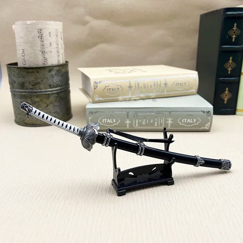 Sekiro: Shadows Die Twice Metall-Katana-Waffenmodell-Replika Mortal Blade Wolf 1:6 Actionfigur-Zubehör Sammlerstück Dekoration