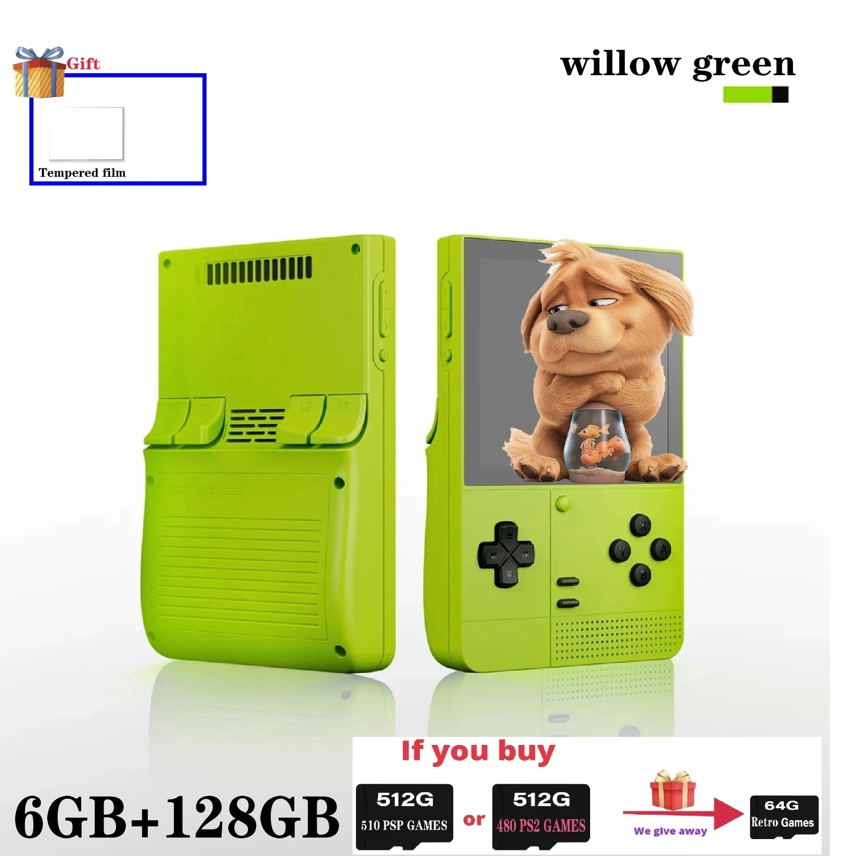 Retroid Pocket Classic Retro Handheld Game Console Android14 3.92 Inch AMOLED Touch Screen Video Player Wifi Bluetooth PSP PS2